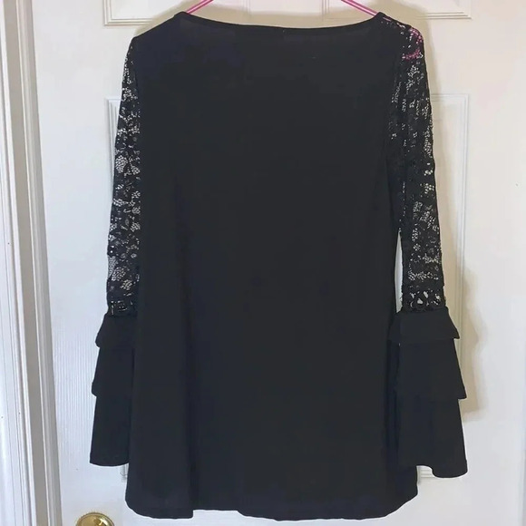 Belldini Unique Lace Top Black Size S - Picture 2 of 5